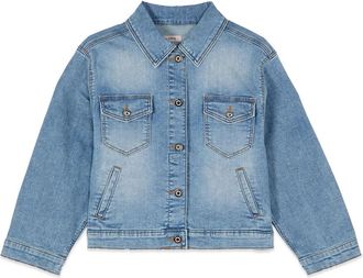Oltre Boxy denim jack - Dames - Spijkerjassen - Blauw - M - Denim - Jassen
