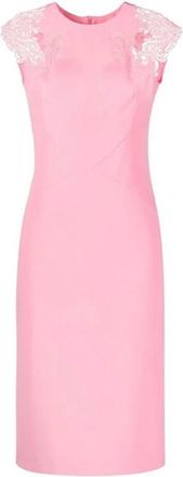 Ermanno Scervino Midi Jurk - Dames - Feestkleedjes - Roze - XS - Kleedjes