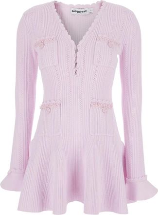 Self Portrait Mujer, Vestidos, Rosa, Talla: S