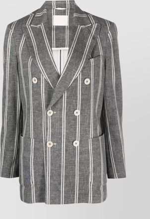 Circolo 1901 striped double-breasted jacket with vertical stripes