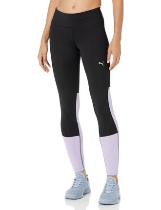 Puma Womens Run Favorite Tights, Puma Black-vivid Violet, S