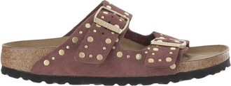Birkenstock Arizona Rivet Suede Narrow Fit - female - Birkenstock - Sliders - Red - 4 UK - Shoes