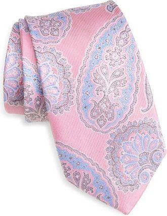 Nordstrom Paisley Silk Tie in Pink at Nordstrom