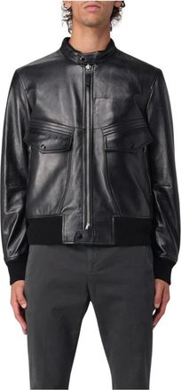 Tom Ford Heren, Jassen, Zwart, Maat: XL Leer