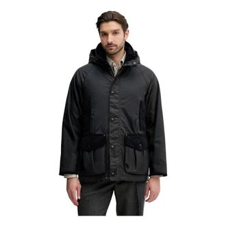 Barbour Jassen, Heren, Blauw, L, Katoen, Modern Heritage Beaufort Wax Jacket