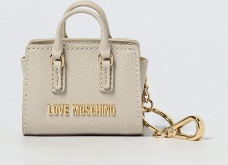 Love Moschino Key Chain LOVE MOSCHINO Woman color Ivory