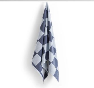 HAY Check Badetuch, 70 x 136 cm, steel blue