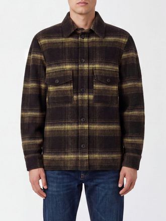 Isabel Marant Kervon Striped Wool-Blend Shirt Jacket with Patch Pockets