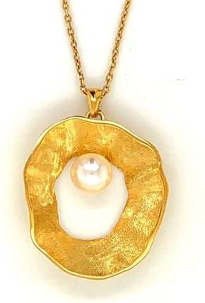 Esin Akan Sea & Moon Medium Necklace, Sterling Silver with Gold Plate in Gold-Plated at Nordstrom, Size 18