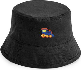 Generic Adults Train Bucket Hat Summer Embroidered Unisex Festival Party Fisherman (as8, Alpha, s, m, Navy)