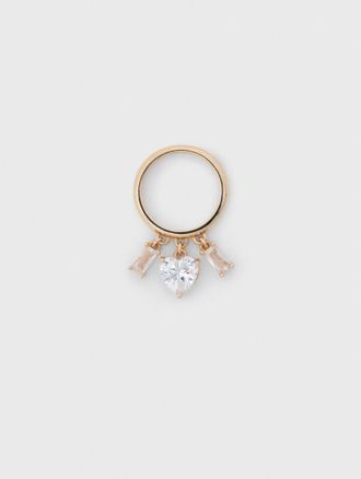 Maje Rhinestone-jewelled Gold-tone Ring - Maje