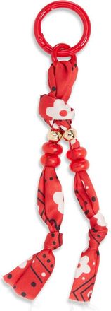 Chelsea28 Bandana Bag Charm in Red Multi- Gold at Nordstrom