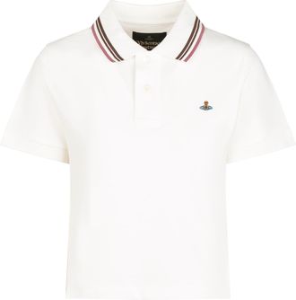 Vivienne Westwood Cropped Polo Shirt with Classic Collar