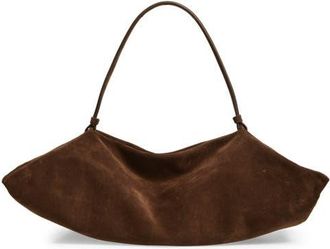 Altuzarra Origami Studded East/West Suede Bag in Chocolate at Nordstrom