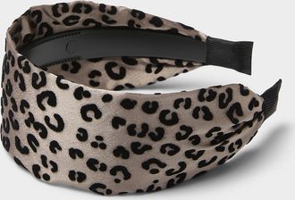 Simons Womens Leopard wide headband