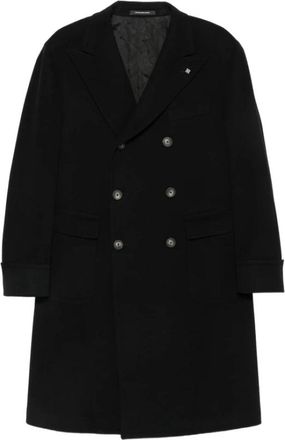 Tagliatore C-Rupert Coat - Heren - Mantel - Zwart - M - Wol - Jassen