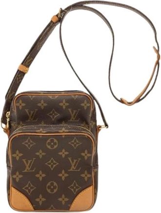 Louis Vuitton Pre-owned Amazon Schoudertas - Dames - Vintage Schoudertas - Bruin - ONE Size - Leer - Vintage