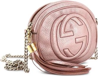 Gucci Soho Chain Bag Leather Mini crossbody bag - Roze