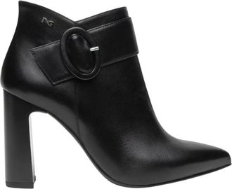 Nero Giardini Heeled Boots - Dames - Laarzen met Hak - Zwart - 37 EU - Leer - Schoenen
