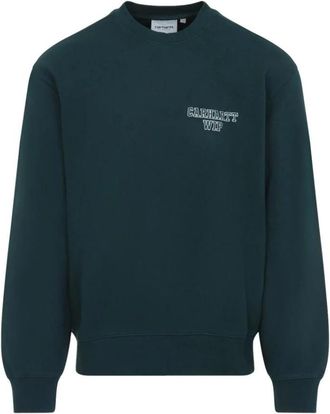 Carhartt Work in Progress Graphic Crewneck Sweatshirt - Heren - Sweatshirts - Groen - S - Hoodies & sweatvesten