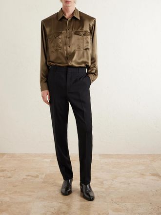 Saint Laurent Silk-Satin Shirt