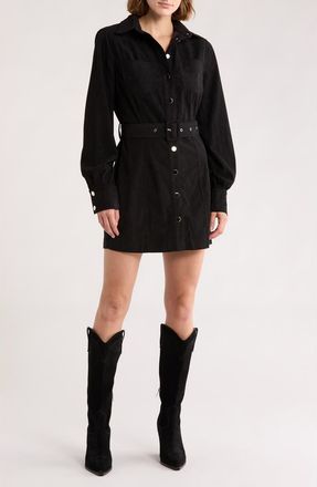 Area Stars Sosi Long Sleeve Shirtdress in Black at Nordstrom Rack, Size X-Small