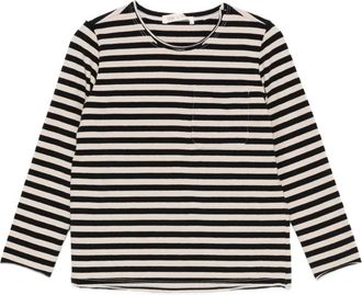 Zhoe & Tobiah striped pocket T-shirt - kids - Cotton/Elastane - 10 yrs - Neutrals