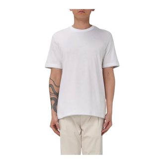 Eleventy T-Shirts, male, White, Size: 2XL Crew Neck Short Sleeve T-Shirt