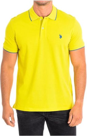 U.S.Polo Association Polo Shirts - Heren - Polos - Geel - L - Katoen - Tops