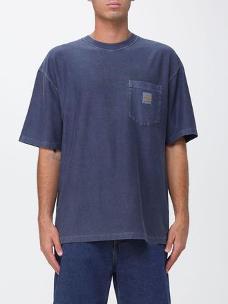 Carhartt Work in Progress T-shirt in cotone con tasca a toppa e logo a contrasto