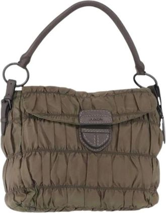 Prada Pre-owned Shoulder Bags, female, Green, Size: ONE SIZE Pre-owned Vintage Shoulder Bag