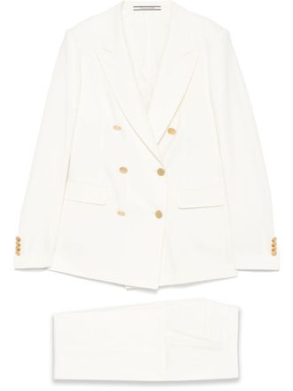 Tagliatore Wool Blend Double-Breasted Suit-Donna