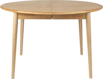 Zuiver Runder, ausziehbarer Massivholz Esstisch Twist 120-160 x 120 cm, Eiche Natural