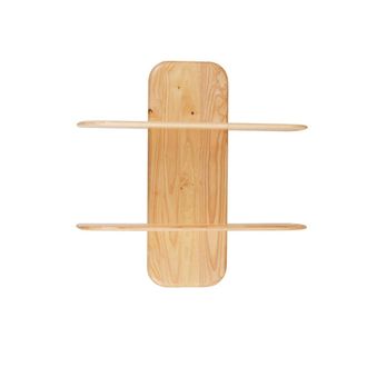 Maisons du monde Estanter&iacute;a de pared de madera de caucho 80x22x80 cm