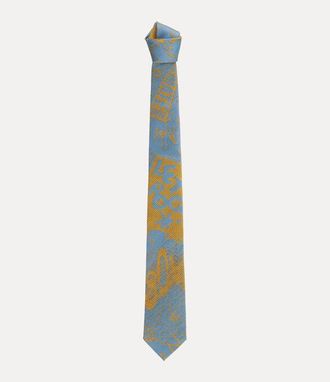 Vivienne Westwood Tie 7cm Let It Rock Light Blue Men