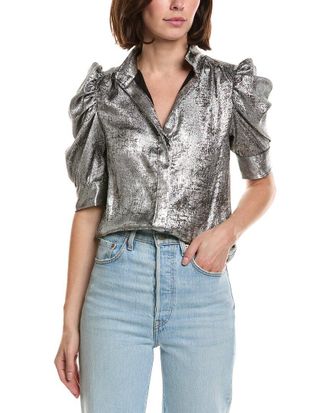 Frame Denim Frame The Shiny Gillian Blouse