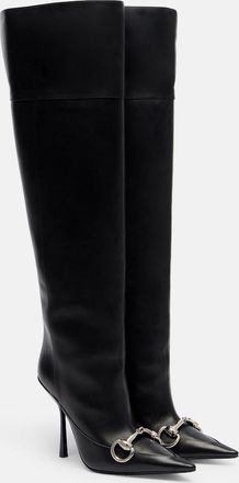 Gucci Boulevard Horsebit leather knee-high boots