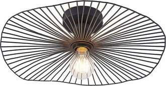 Lindby L&aacute;mpara De Techo ruota En Negro Metal - Lindby