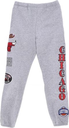 Mitchell & Ness Team Origins Fleece Trainingsbroeken - Heren - Sweatpants - Grijs - XL - Katoen - Broeken