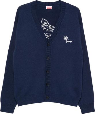 Kenzo Floral-embroidered Cardigan