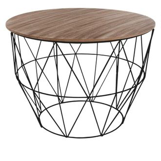 Atmosphera Mesa De Centro atomic Negro D. 56 Cm - Atmosphera Cr&eacute;ateur DInt&eacute;rieur