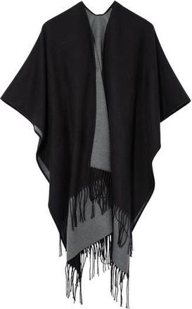 Echo Double-Face Ruana in Black at Nordstrom