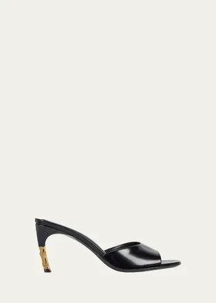 Gucci 75mm Castello Leather Mules