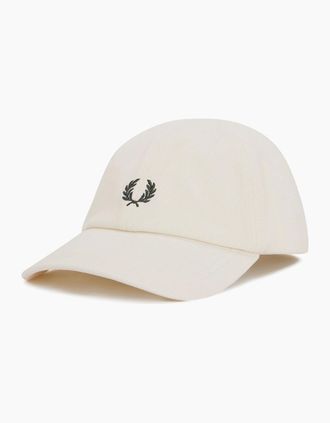 Fred Perry Mens Fred Perry Pique Classic Cap - White