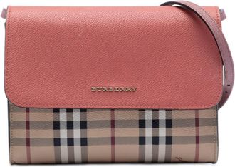 Burberry Pre-owned Burberry Haymarket Check Coated Canvas and Calfskin Loxley Crossbody TIVLMP1263