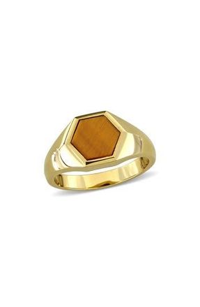 Delmar Tigers Eye Hexagon Ring in Brown at Nordstrom Rack, Size 13