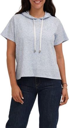 Cyrus Short Sleeve Pullover Hoodie in Blue at Nordstrom Rack, Size X-Large