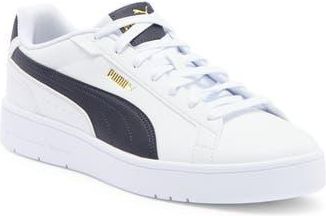 Puma Court Classico Sneaker in Puma White-New Navy-Puma Gold at Nordstrom Rack, Size 10.5
