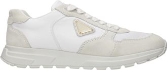 Prada Damess Sneakers Wit/Beige stof