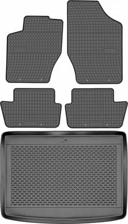 OEM Juego De Alfombrillas De Goma Para Citro&euml;n C4 I Hatchback (2004-2009) + Alfombrilla Para El Maletero